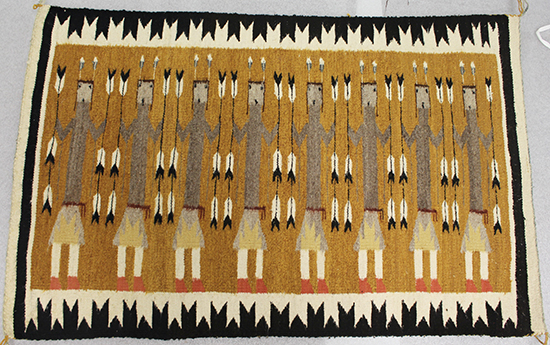 Yei pattern Navajo rug